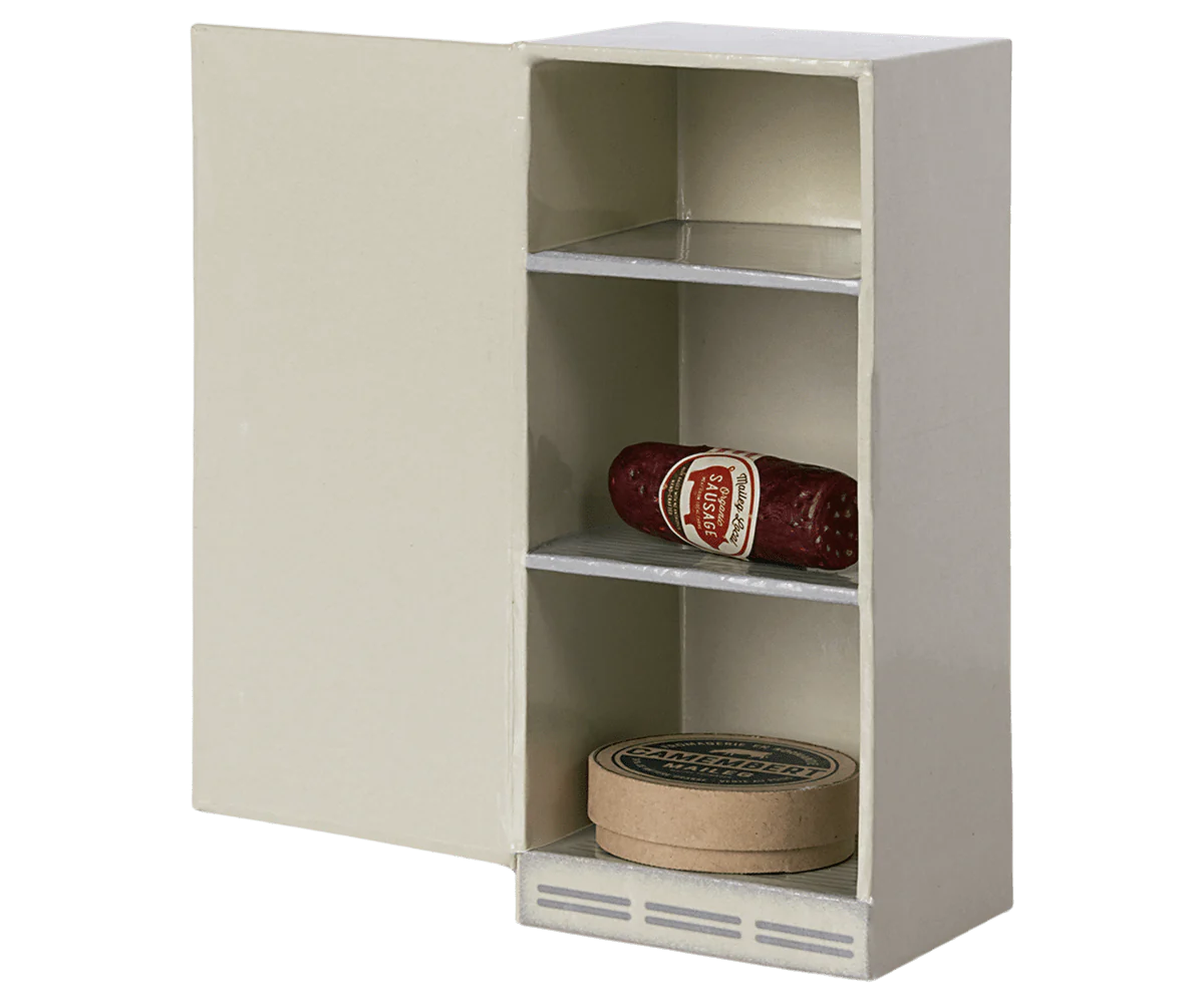Maileg - Kühlschrank für Mäuse mit Lebensmittel