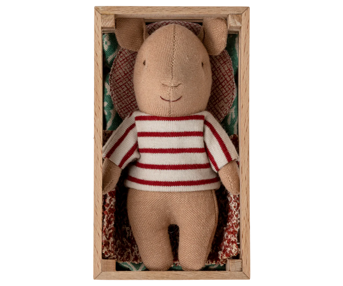 Maileg - Stofftier Schwein in der Box Mädchen