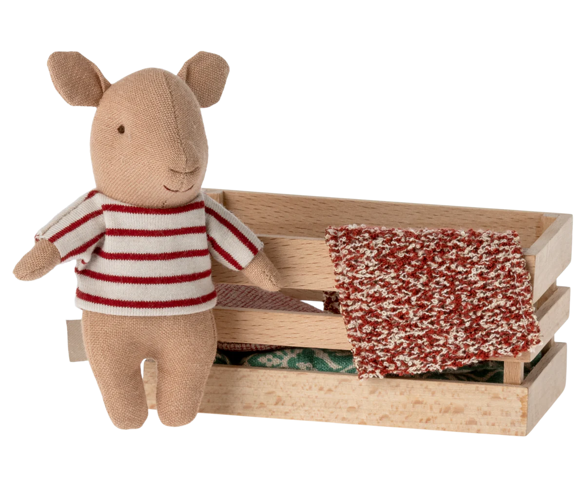 Maileg - Stofftier Schwein in der Box Mädchen