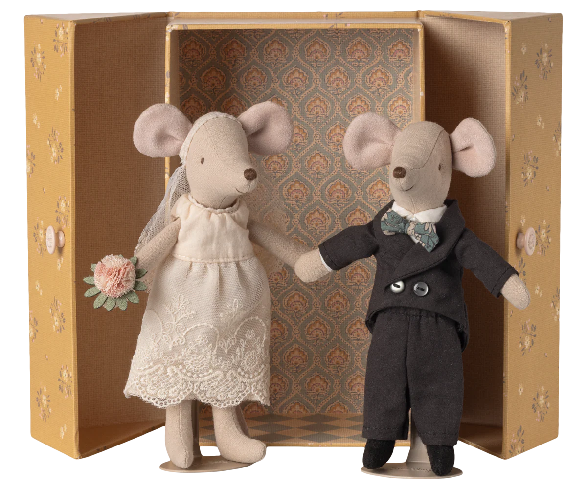 Maileg - Hochzeitsmäuse Paar in der Box, Mama & Papa