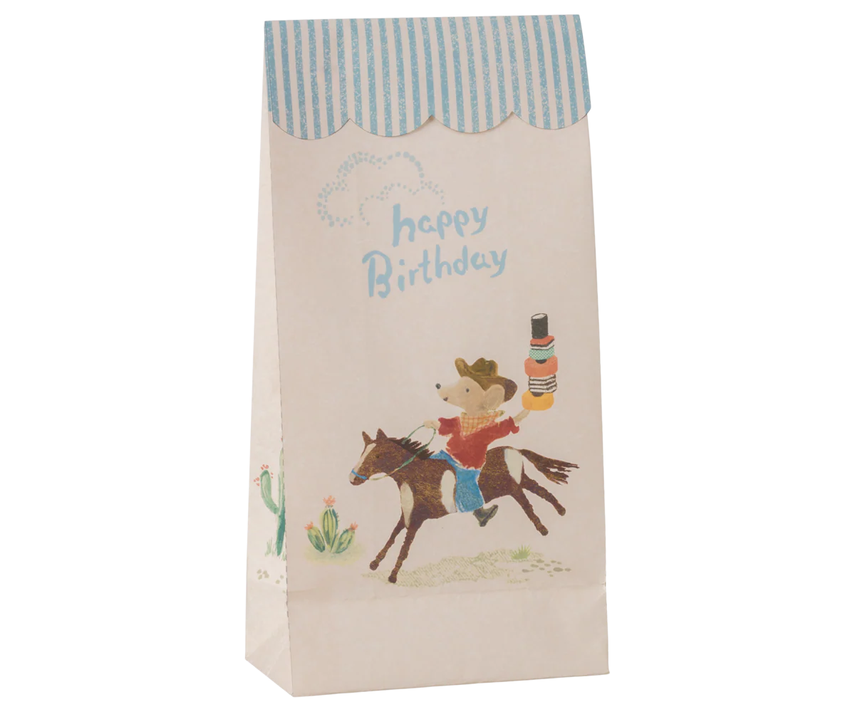 Maileg - Happy Birthday Tüte Cowboy 12 Stück