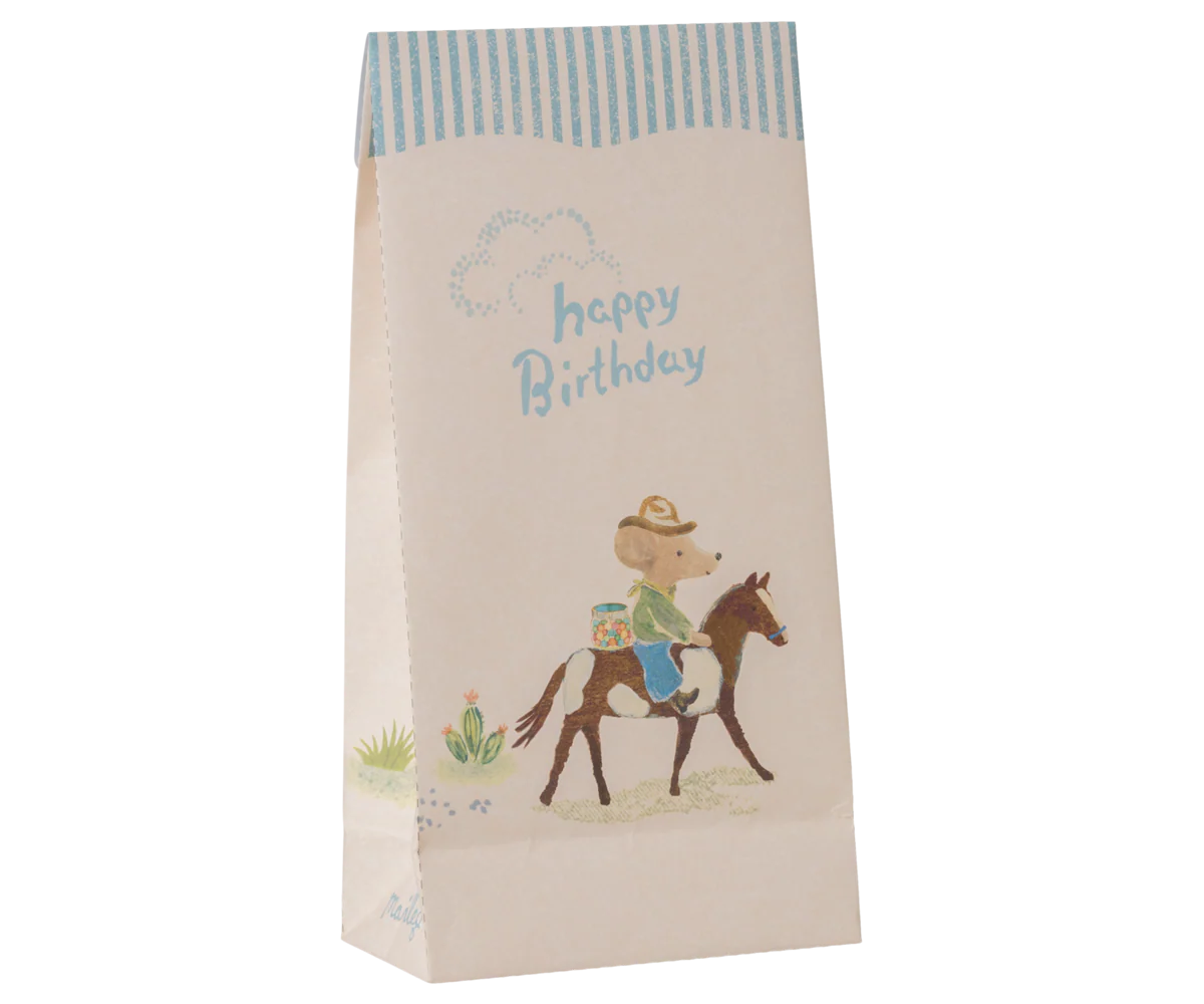 Maileg - Happy Birthday Tüte Cowboy 12 Stück