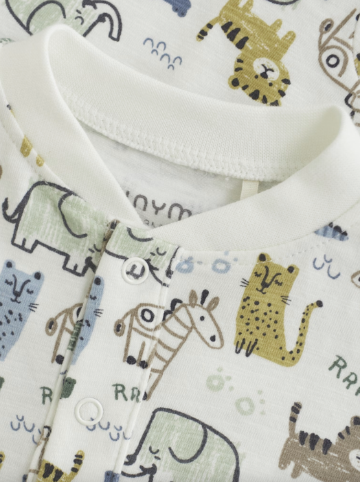 Minymo - Baby Strampler Tiere natur