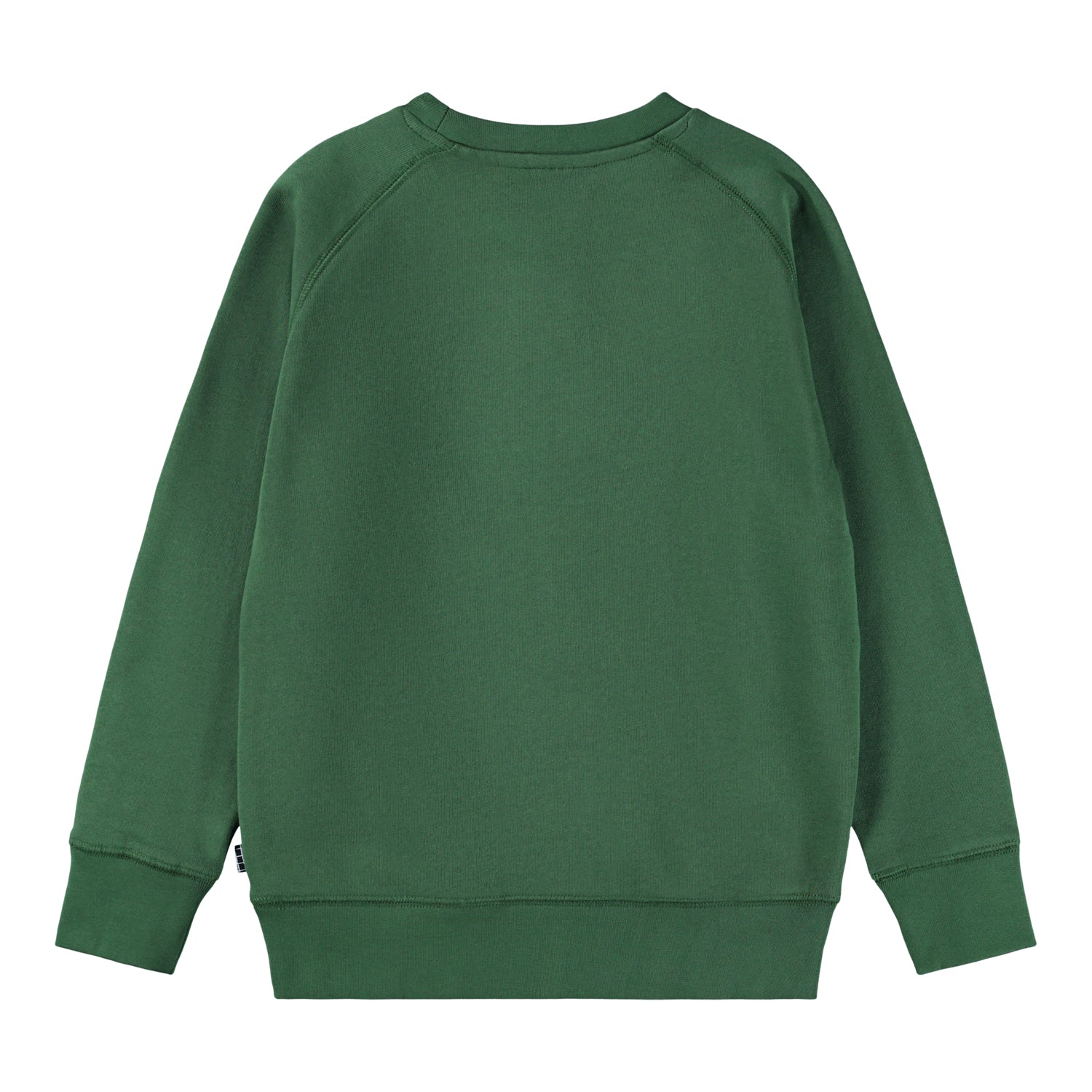 Molo - Sweatshirt in grün mit Smiley für Kinder ohne Kapuze