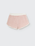 My Little Cozmo - kurze Kinder Hose aus Frottee rosa gestreift