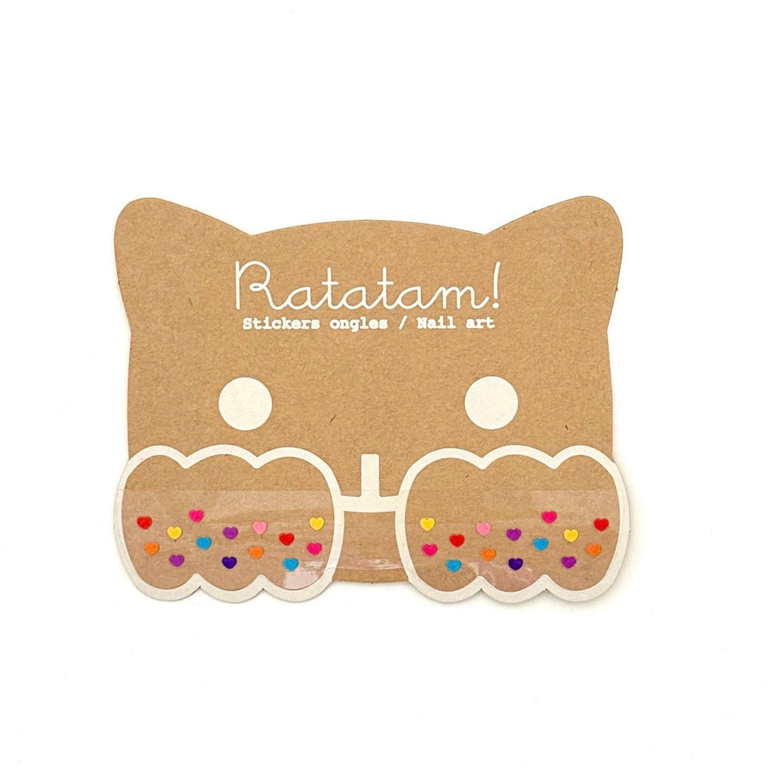 Ratatam - Nagelsticker Herzen Multicolor
