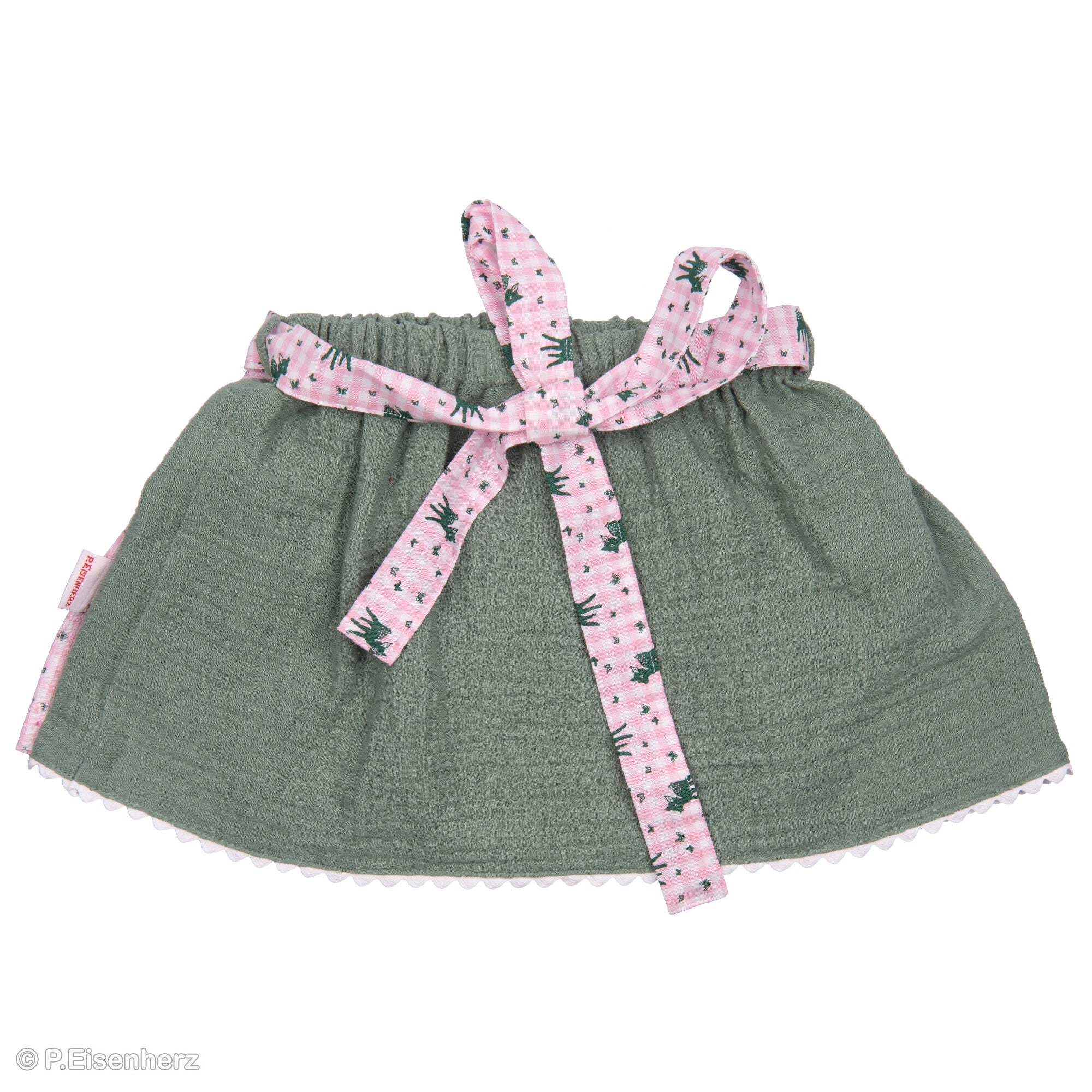 P. Eisenherz - Baby Trachtenrock mit Schleife, grün