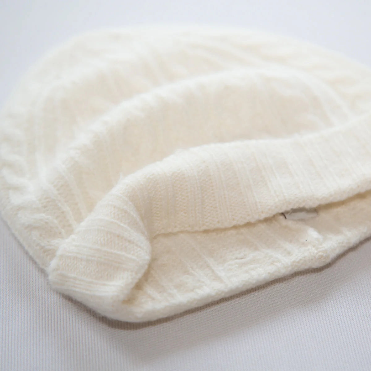 Papa Lobster - Baby Cashmere Mütze AMARI Naturweiß