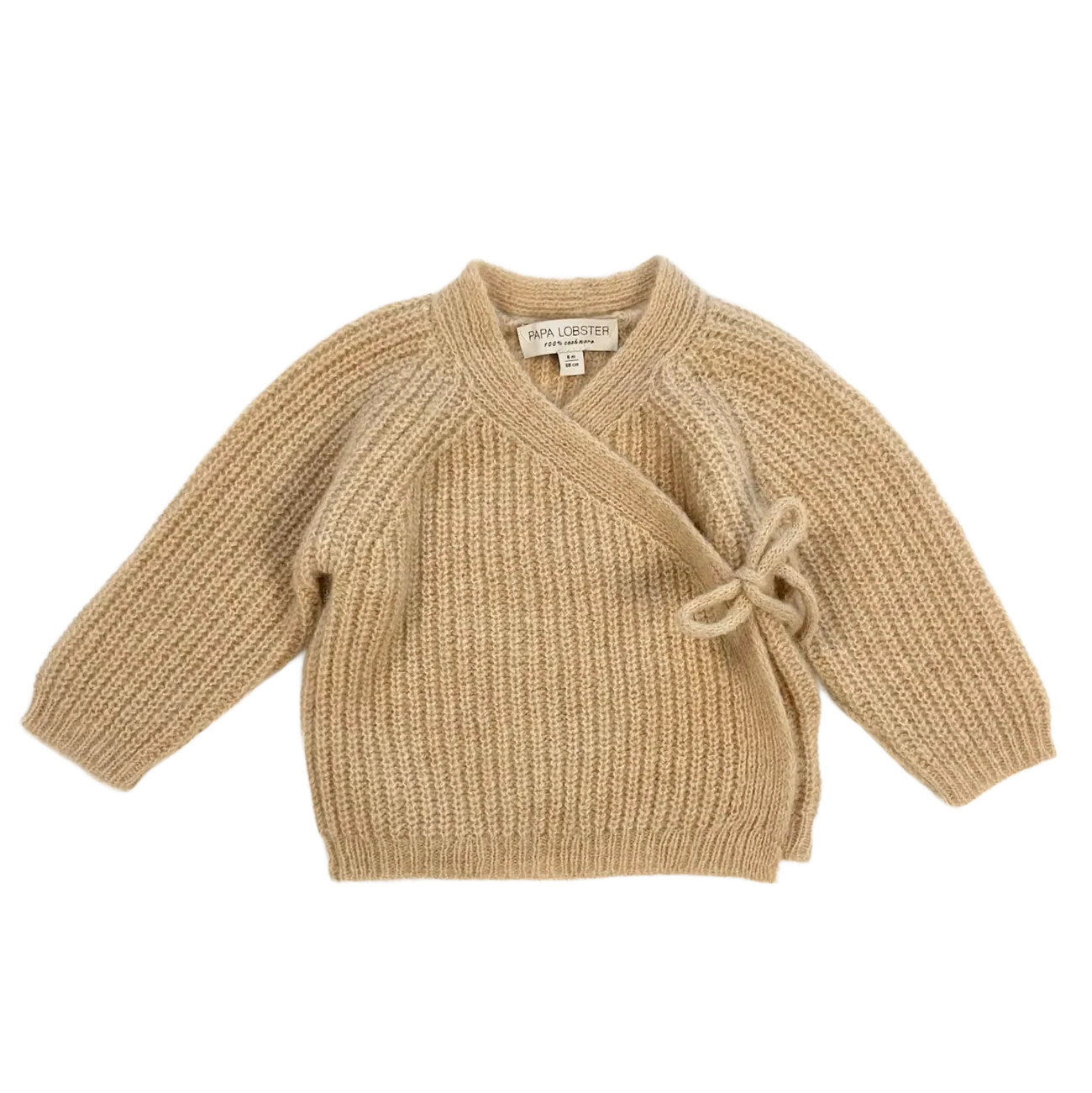 Papa Lobster - Baby Cardigan Kaschmir COSI beige