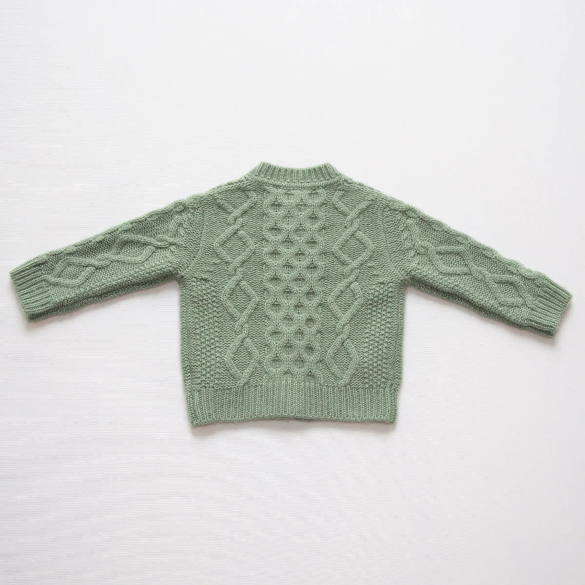 Papa Lobster - Baby Cashmere Cardigan CHARLOTTE Salbei