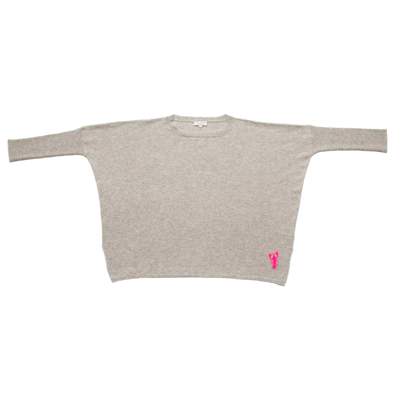 Papa Lobster - Damen Pullover Kaschmir JOHA grau