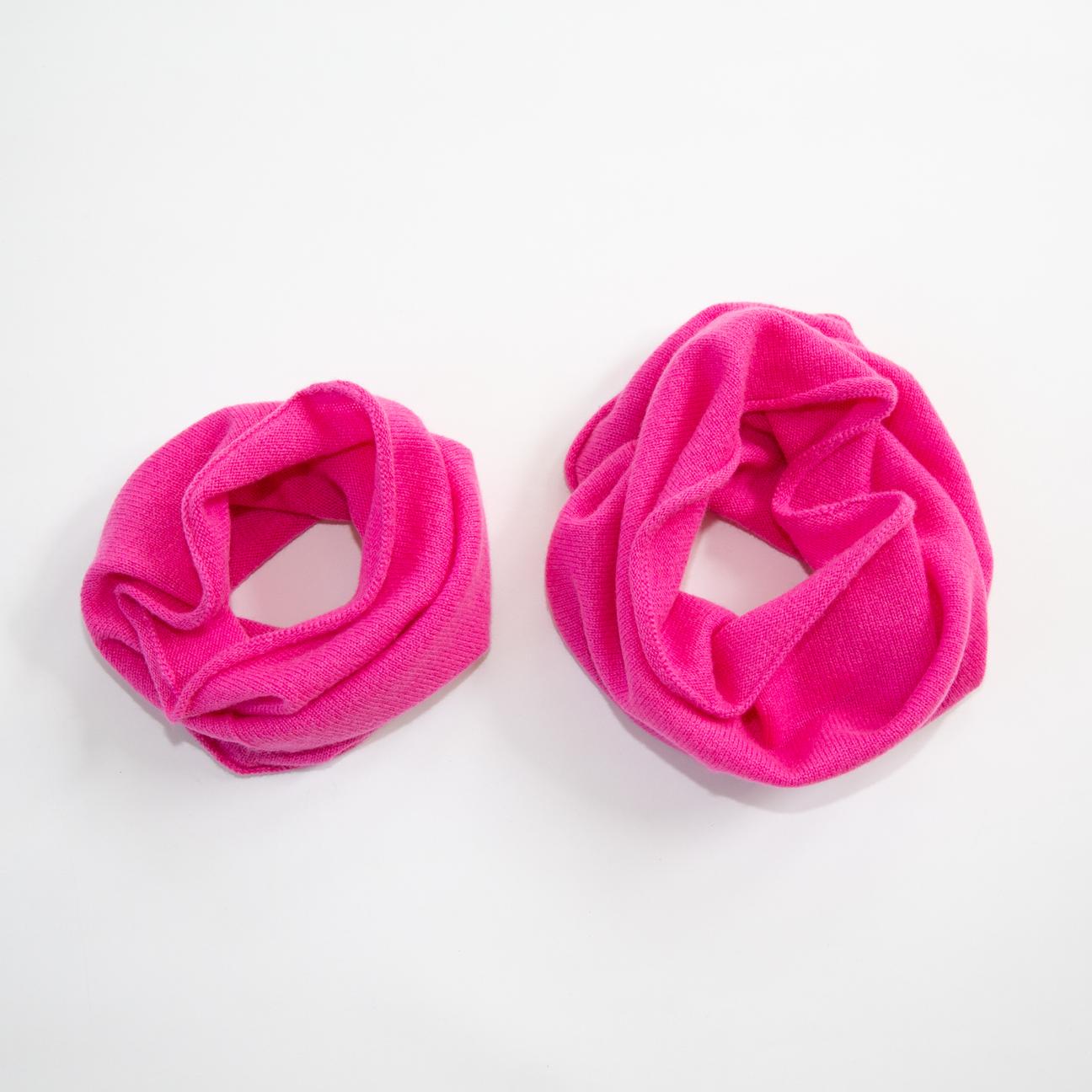 Papa Lobster - Baby & Kinder Cashmere Loopschal Nicki pink
