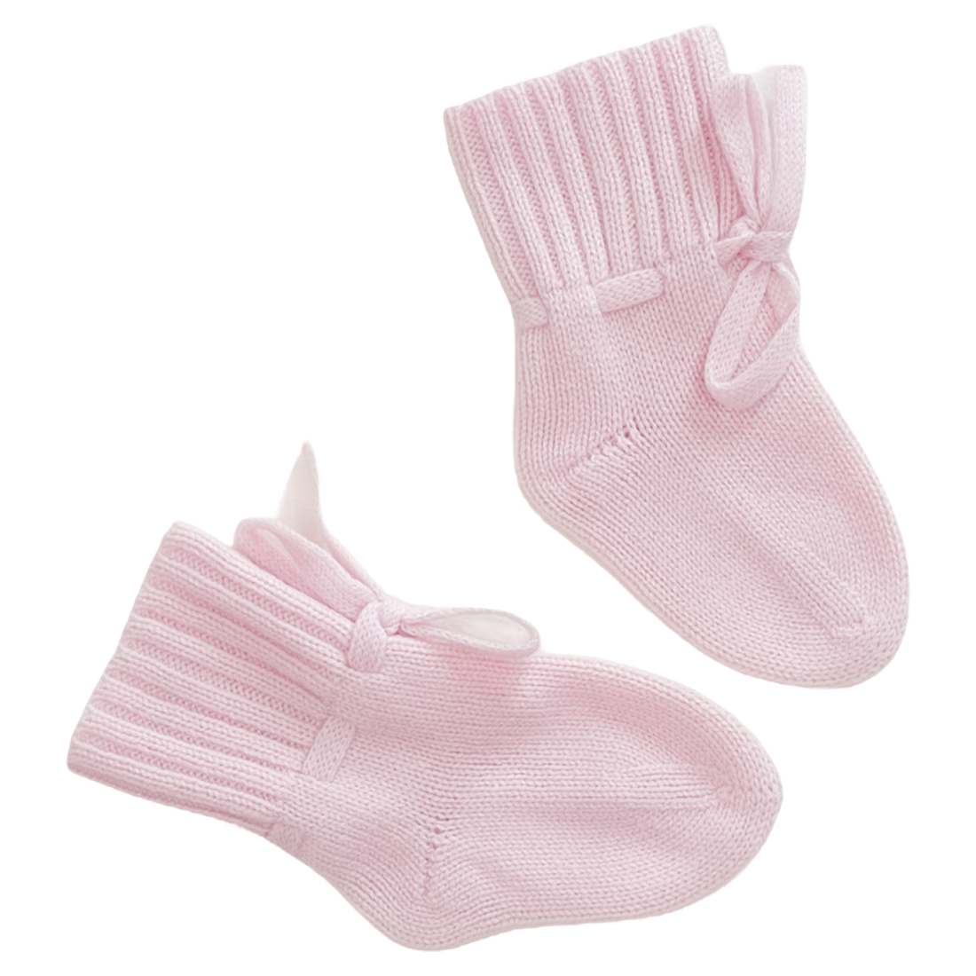 Papa Lobster - Cashmere Babyschuhe rosa