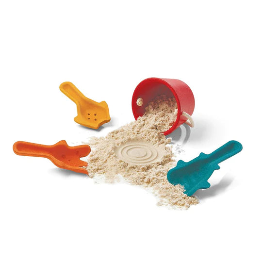 Plan Toys - Sandspielset 4-teilig aus Bambus