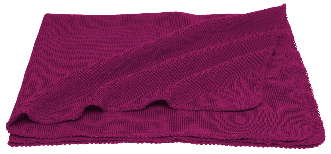 Reiff - Baby-Strickdecke kbTWolle beere