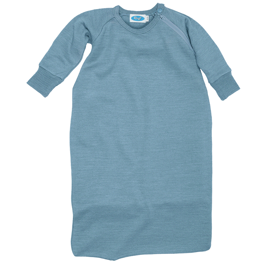 Reiff - Schlafsack mit Arm Wolle/ Seide hellblau