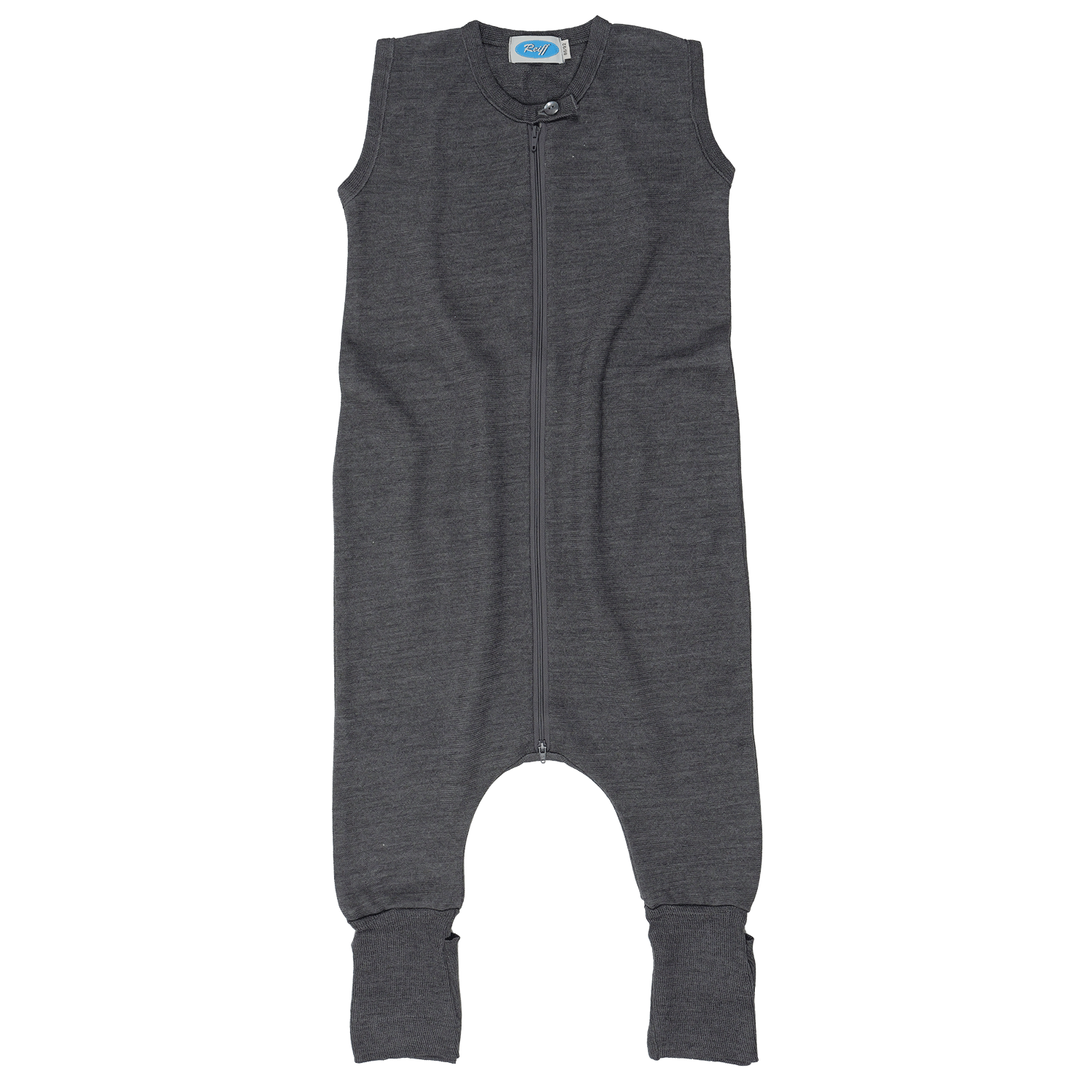 Reiff - Schlafsack mit Fuß ohne Arm Wolle/ Seide grau