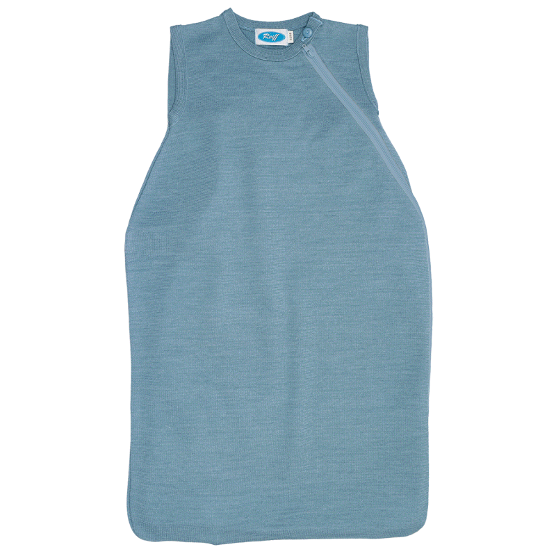 Reiff - Schlafsack ohne Arm Wolle/ Seide blau
