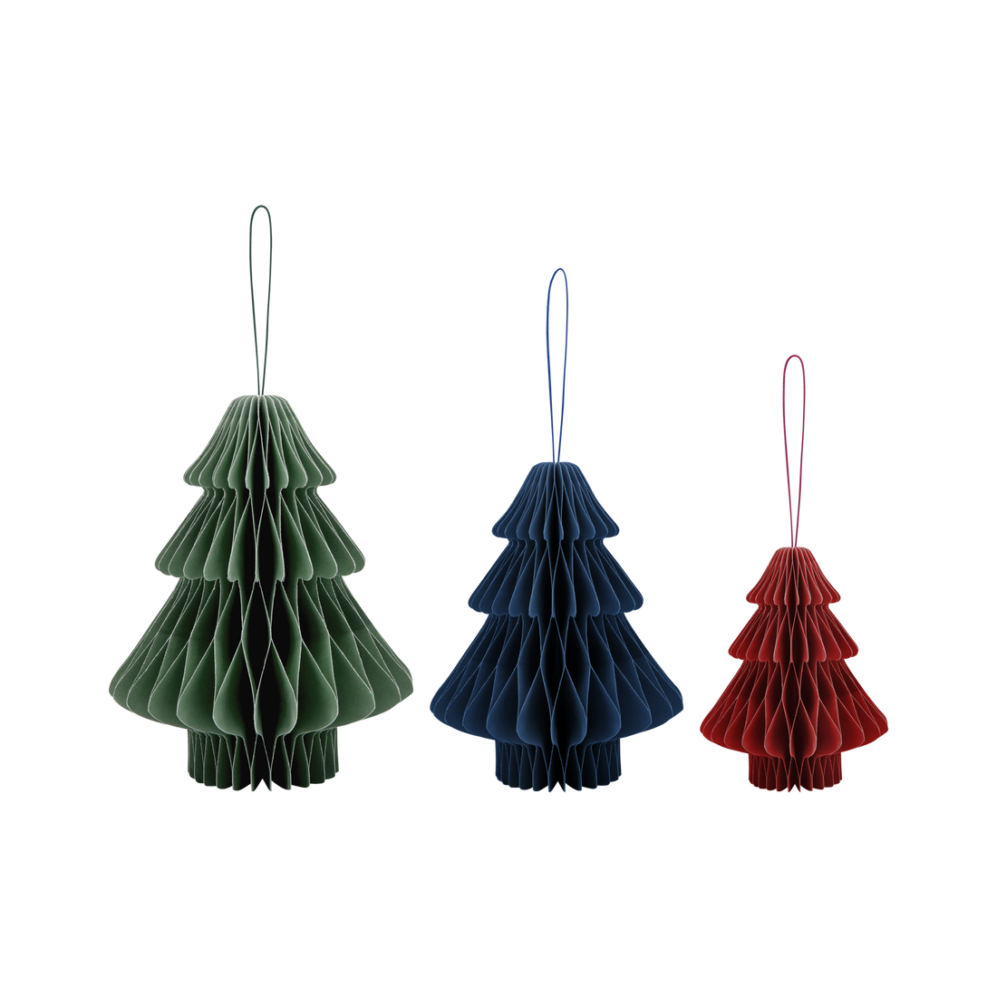 Remember - Baumschmuck Tannenbäume 3er-Set