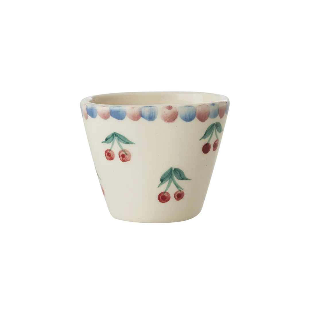 Rice - Espresso-Tasse handbemalt mit Kirschen