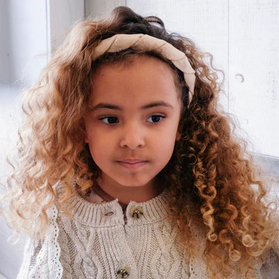 Rockahula - Haarreif rosa/glitzernd für Kinder/Maedchen aus Leine