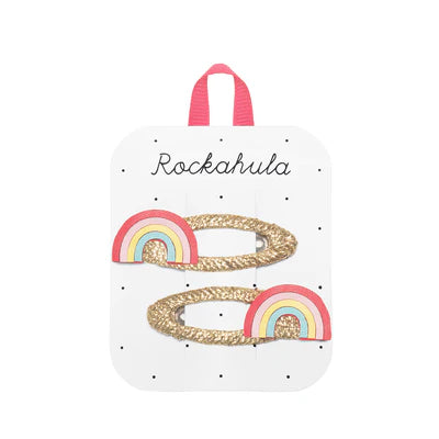 Rockahula - Haarspangen mit vintagelook und Regenbogen-Form für Kidner/Mädchen