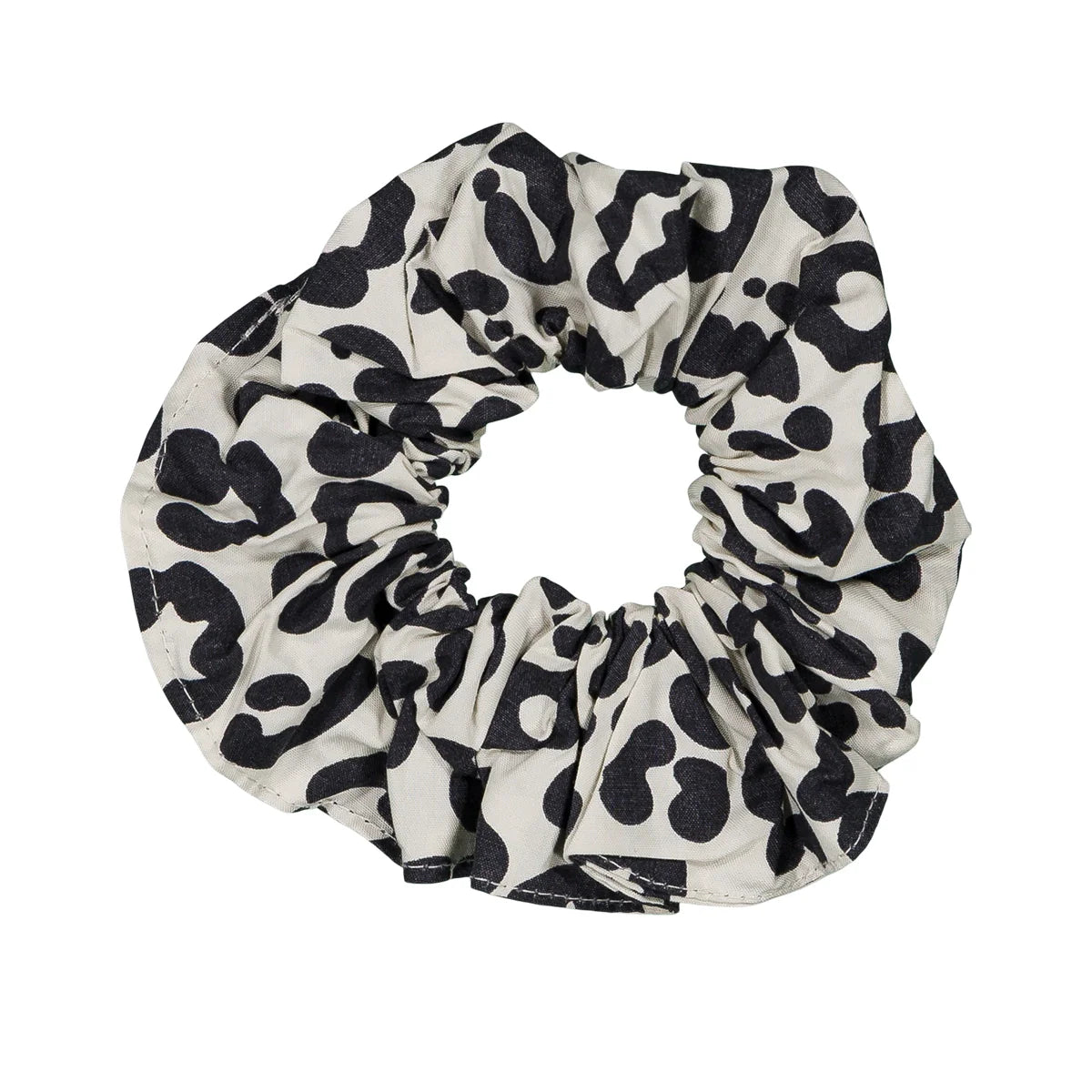 Rose in April - Scrunchie Leoprint schwarz/natur