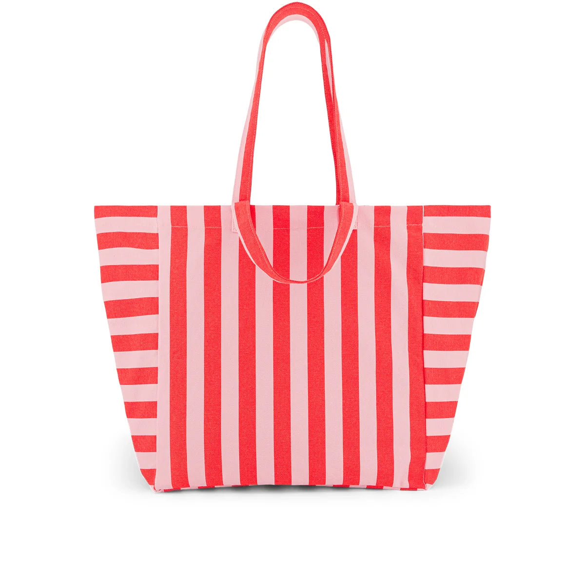 Rose in April - Tote Bag Elisa Streifen rosa/rot