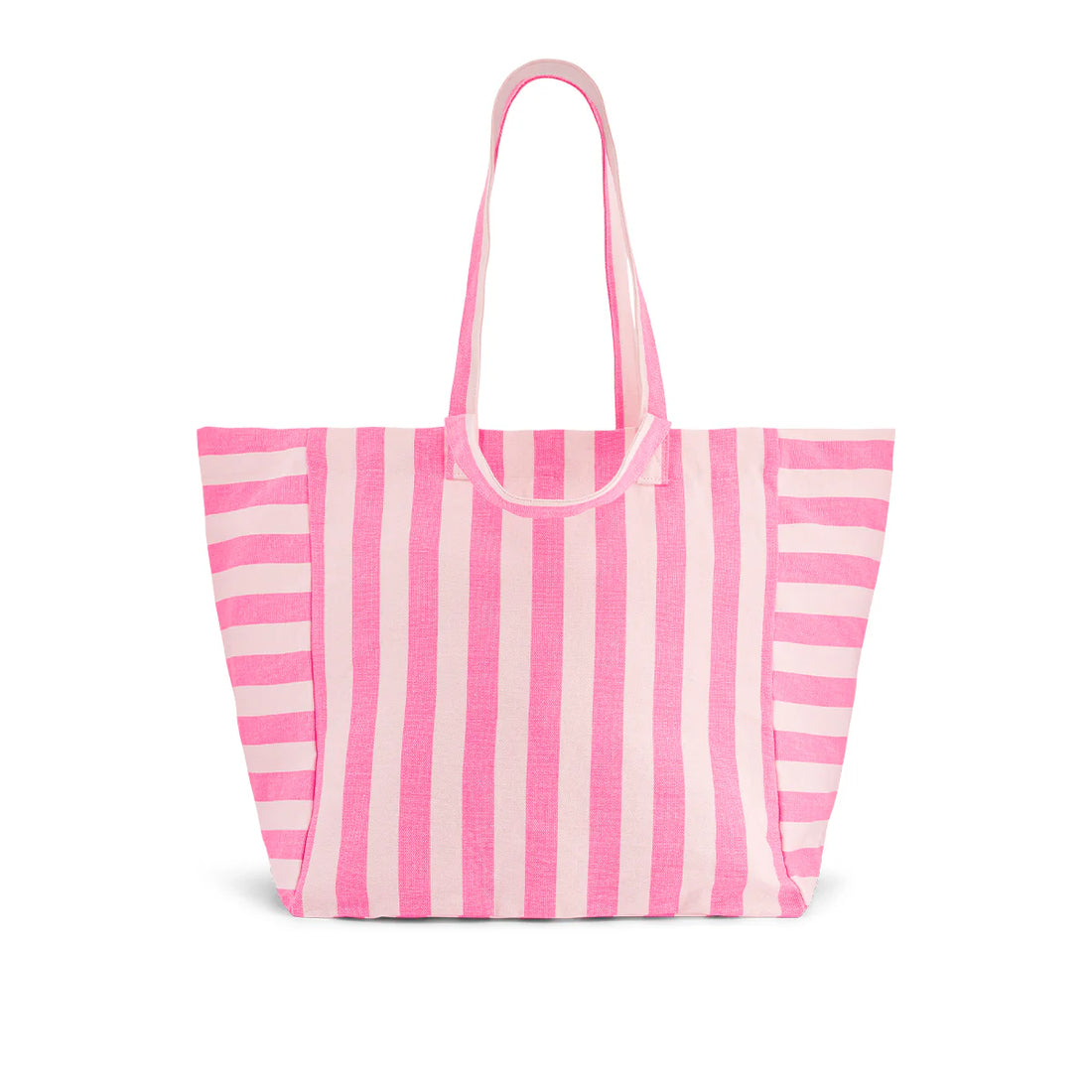 Rose in April - Tote Bag Elisa Streifen neonpink/natur