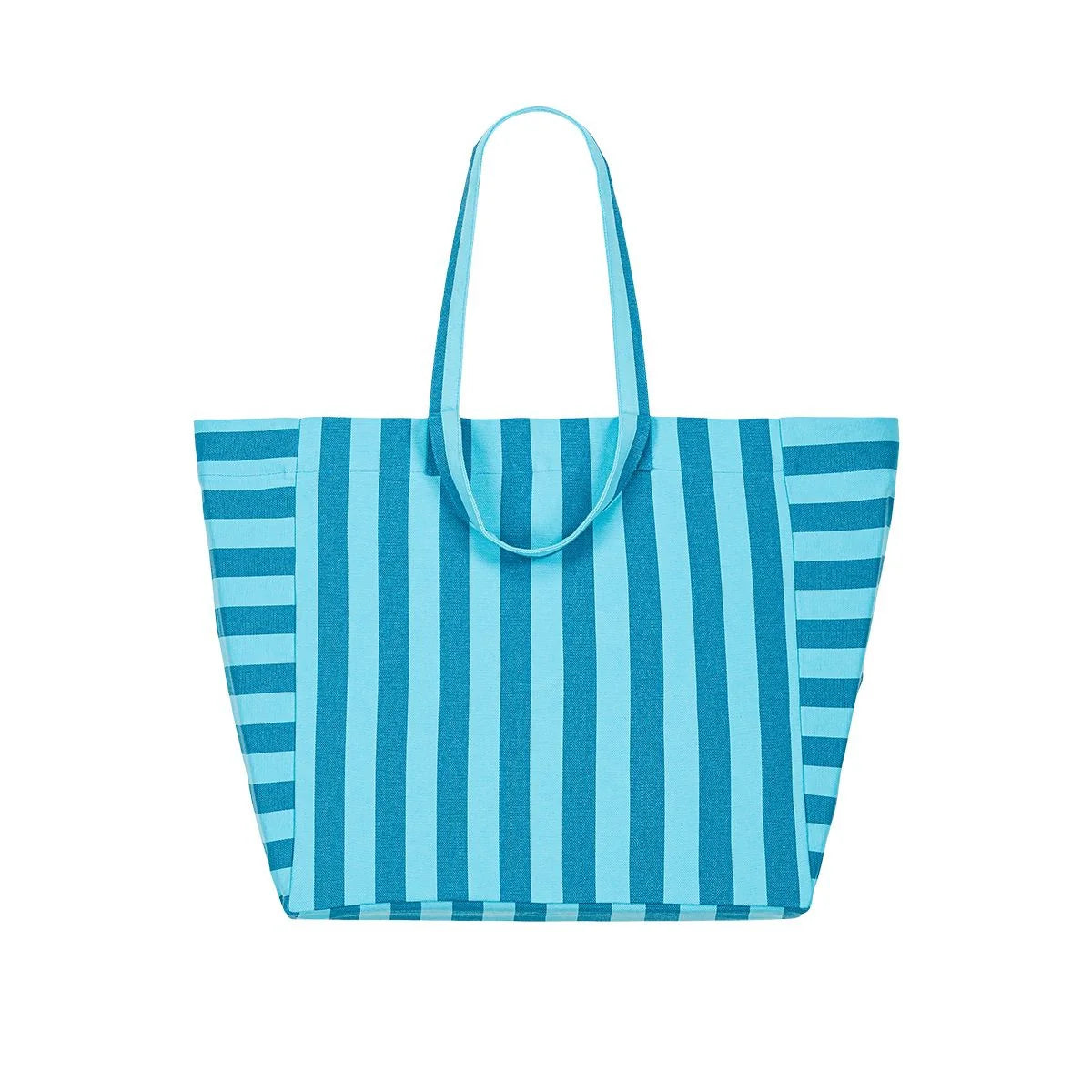 Rose in April - Tote Bag Elisa Streifen blau/türkis