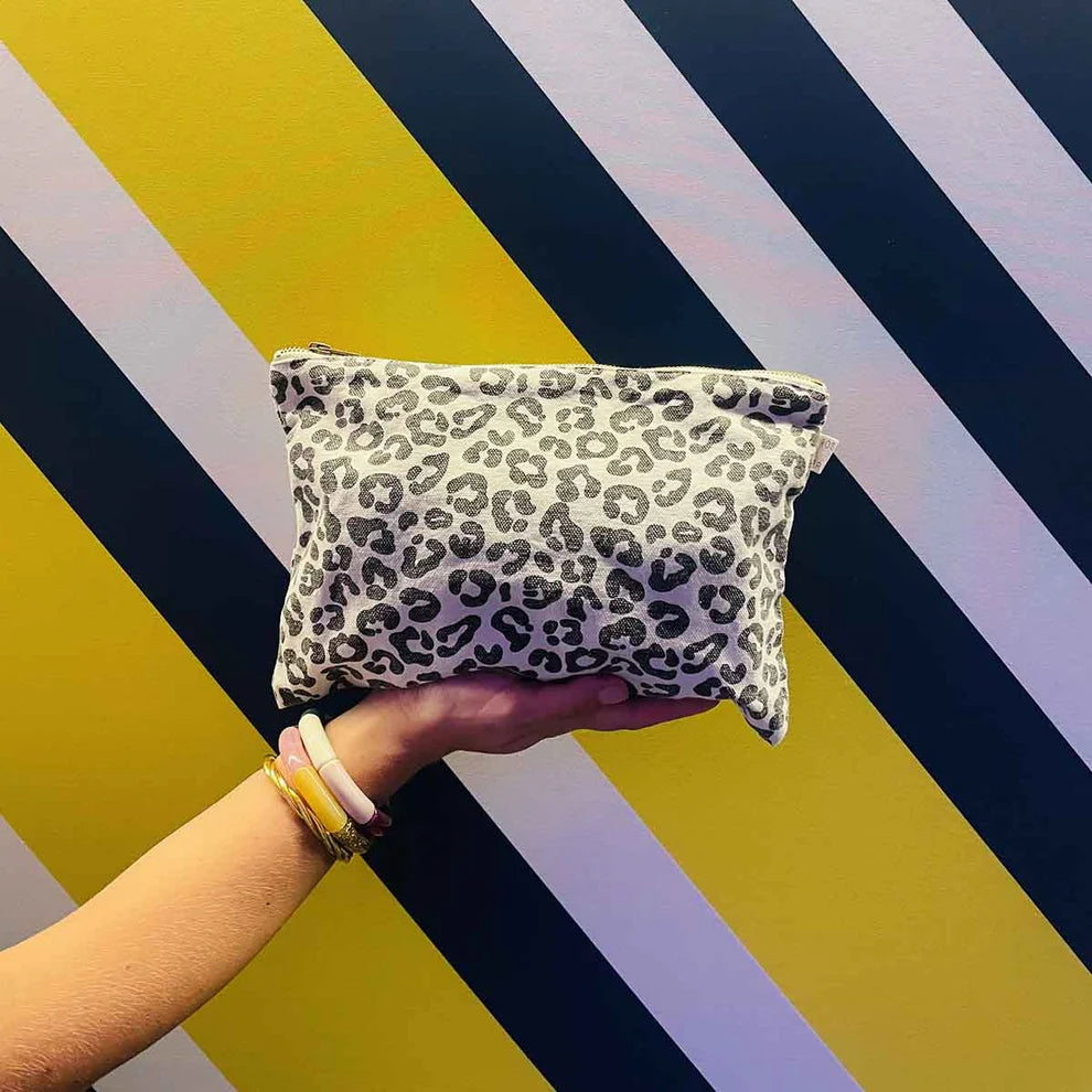 Rose in April - Täschchen Lili leoprint schwarz/ natur MINI & ME