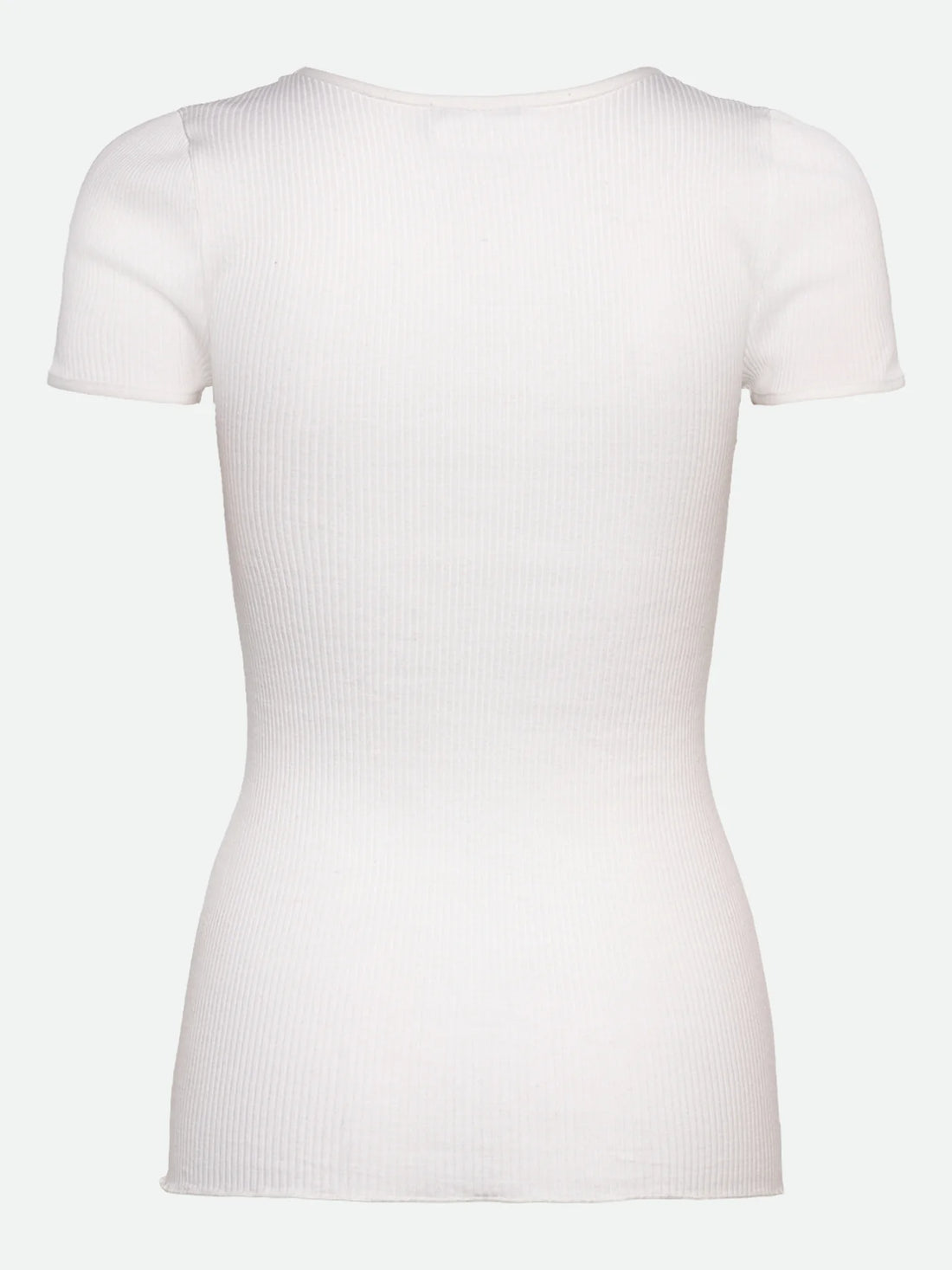 Rosemunde - T-Shirt aus Seide und Baumwolle weis