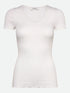 Rosemunde - T-Shirt aus Seide und Baumwolle weis