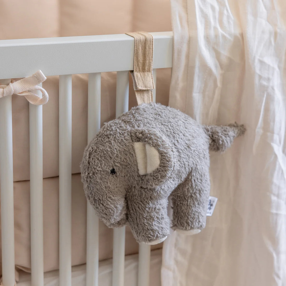 Sebra - Spieluhr Elefant grau Baumwolle (Bio)