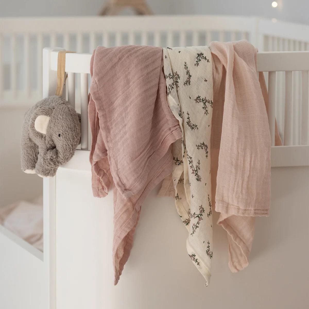 Sebra - Swaddle 3er Set Musselin Blumen