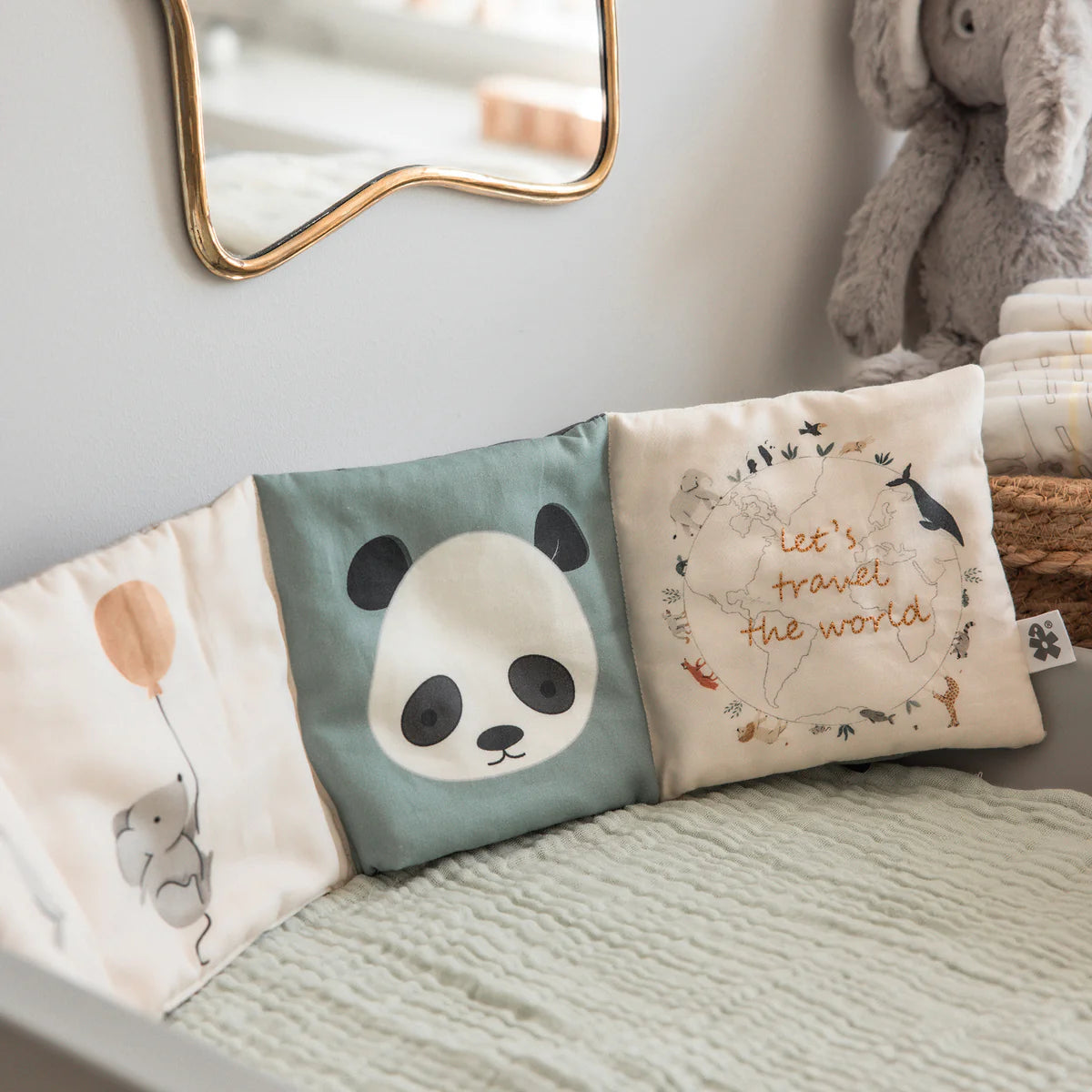 Sebra - Baby Aktivitäts Stoffbuch Biobaumwolle