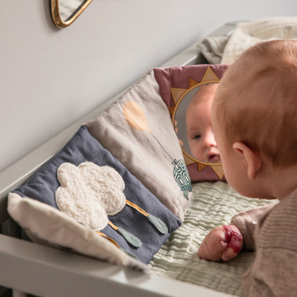 Sebra - Baby Aktivitäts Stoffbuch Biobaumwolle