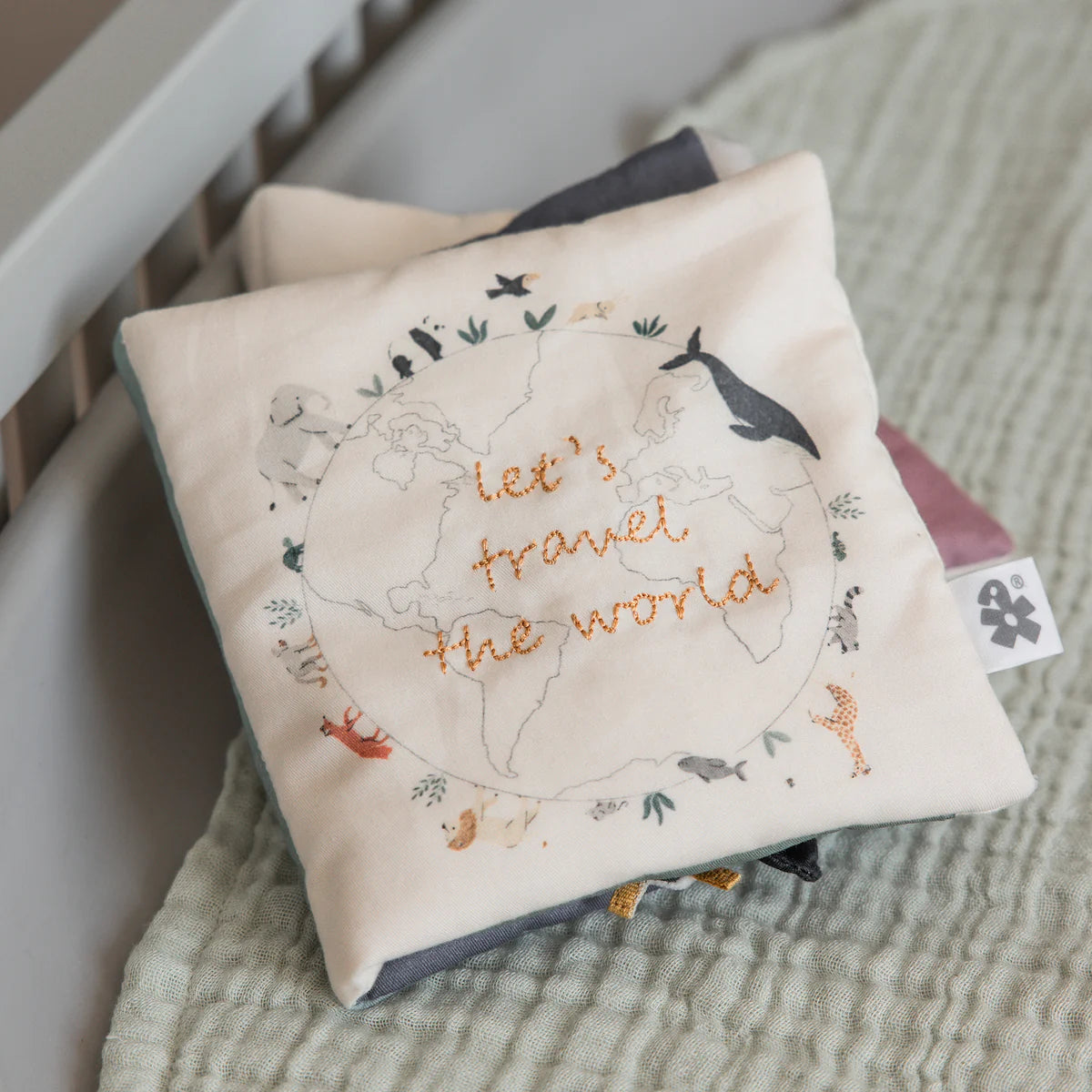 Sebra - Baby Aktivitäts Stoffbuch Biobaumwolle