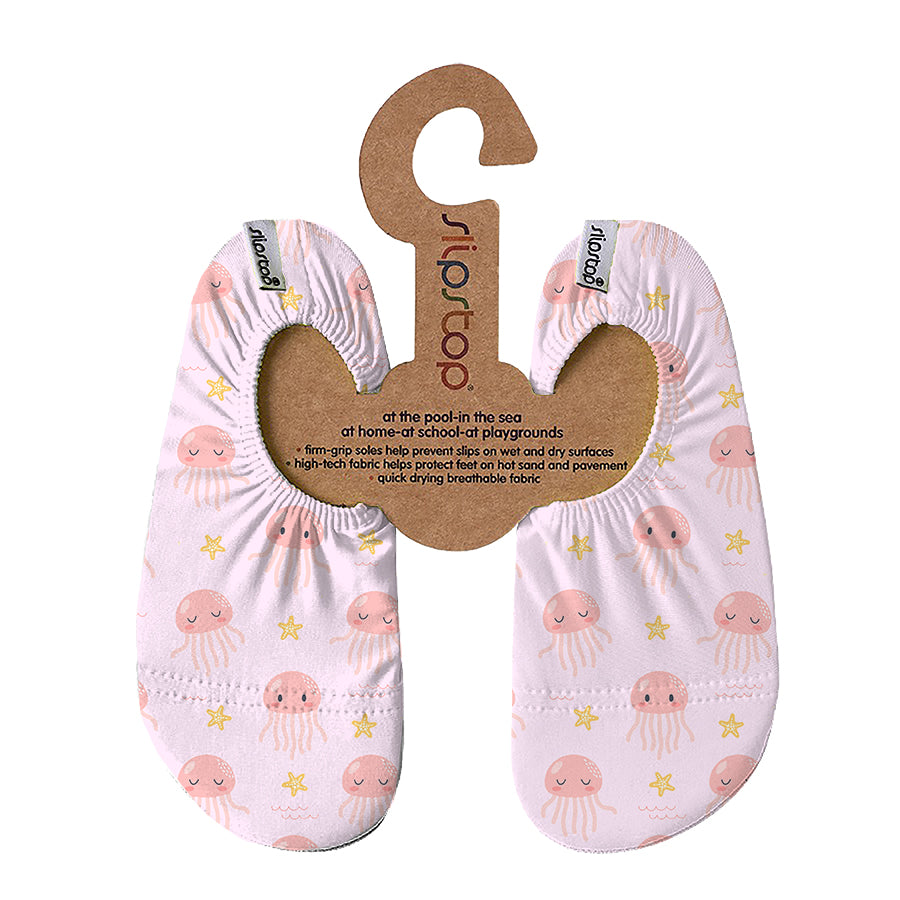 Slipstop - Baby-Kinder Turn- und Badeschuhe Qualle rosa