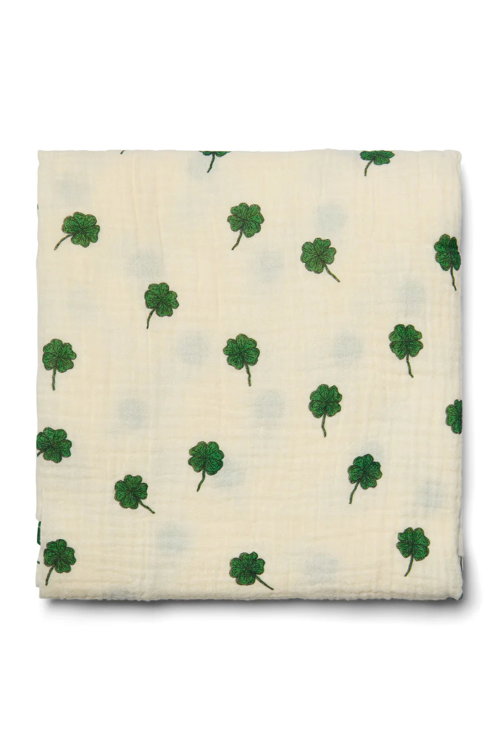 Studio Noos - Babyswaddle 120cm aus Baumwolle (bio) natur Kleeblatt