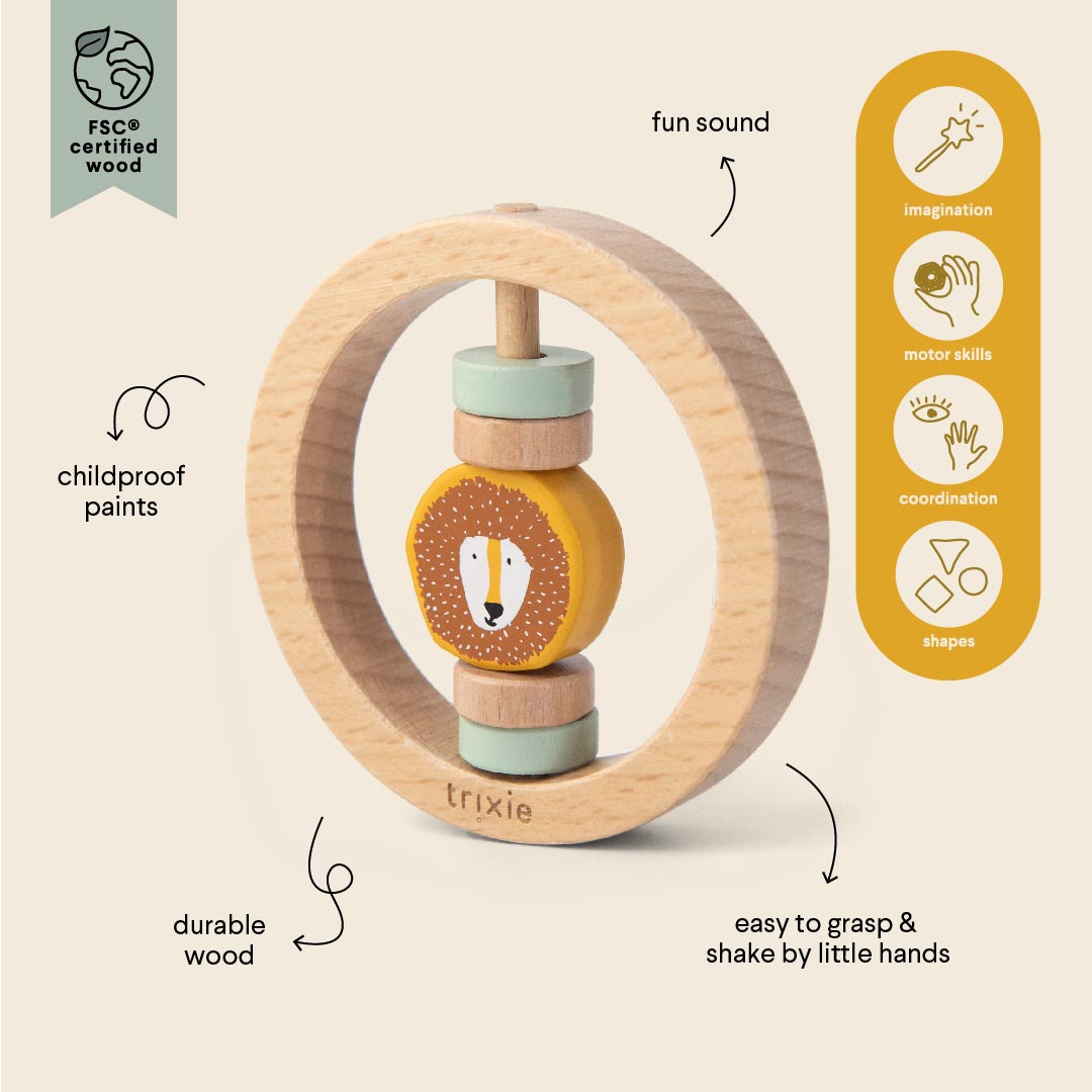 Trixie - Holzrassel rund - Mr. Lion