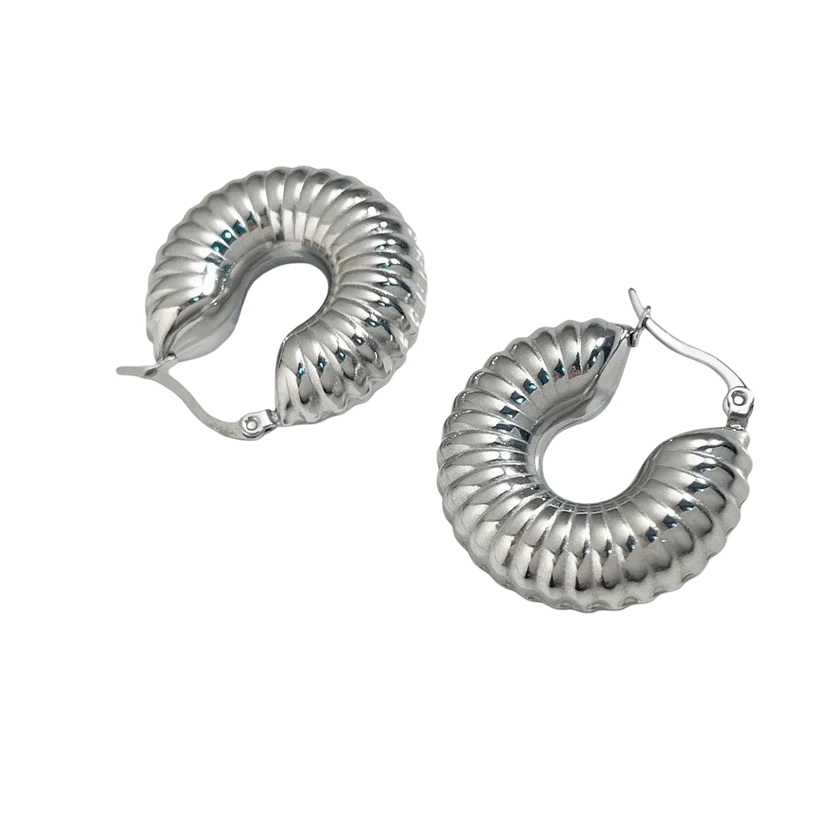 Vido - Ohrringe für Frauen in silber als Muschelform