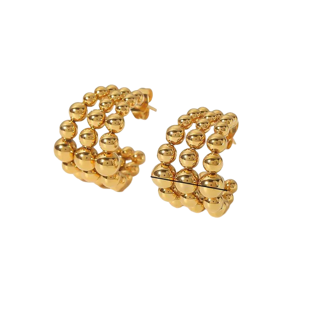 Vido finest jewelry - Ohrringe Perlenband Gold