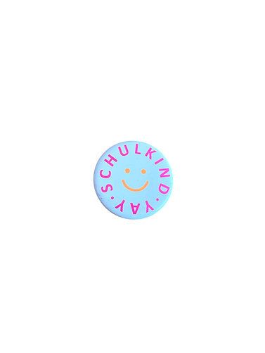 Von Rike - Kinder Schulkind Button rosa YAY