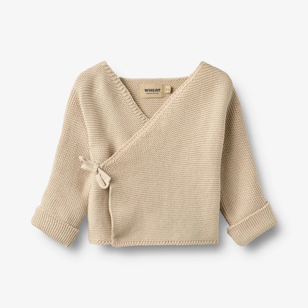 Wheat - Baby Strick-Wickeljacke Baumwolle (bio) natur