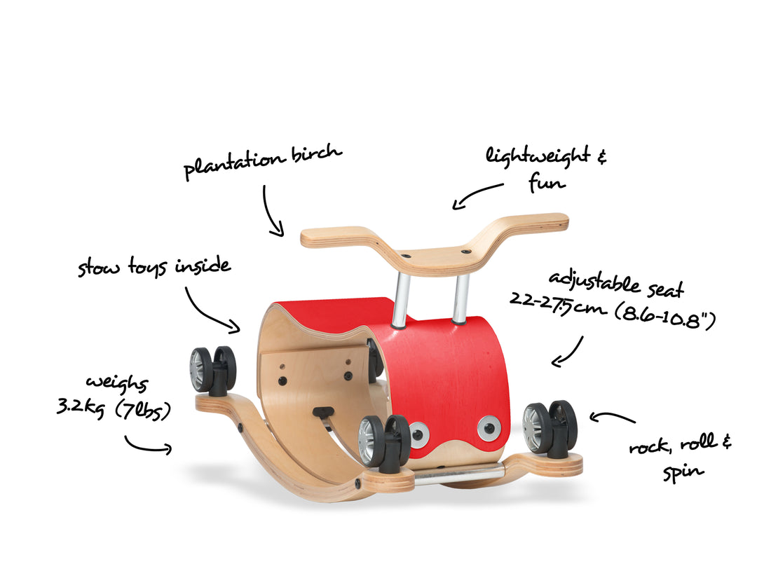 Wishbone - Schaukeltier rot