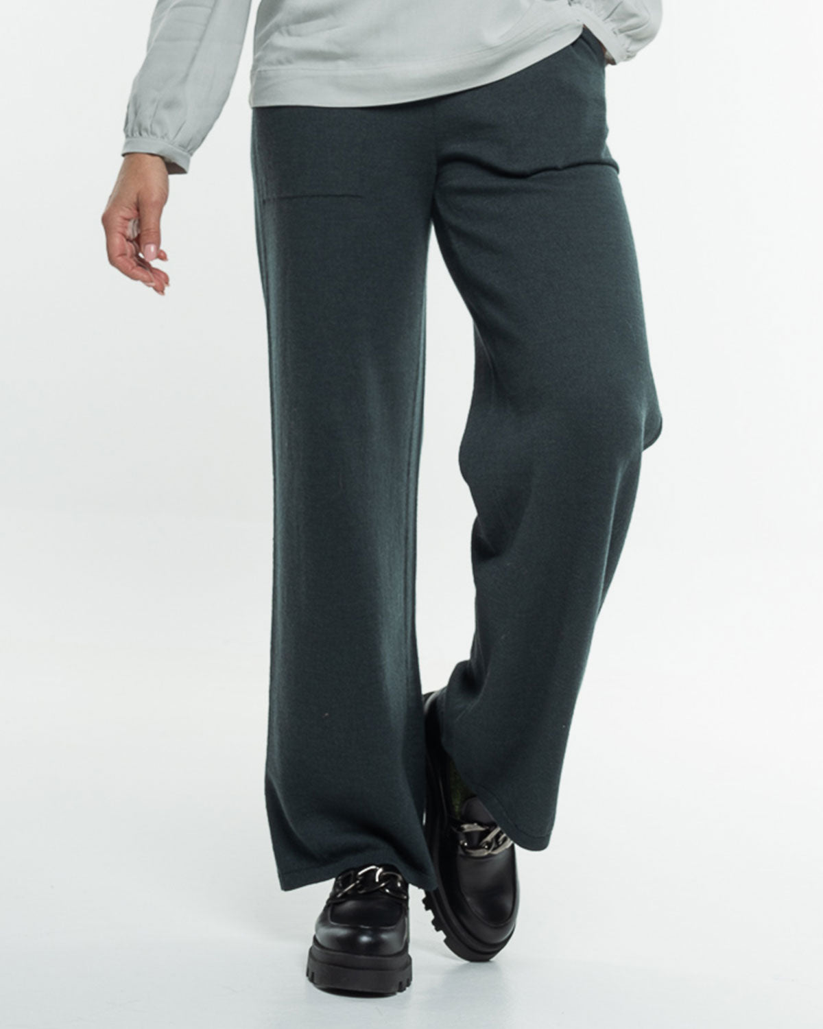 Alma & Lovis - Strickhose dunkelblau Wolle/ Baumwolle