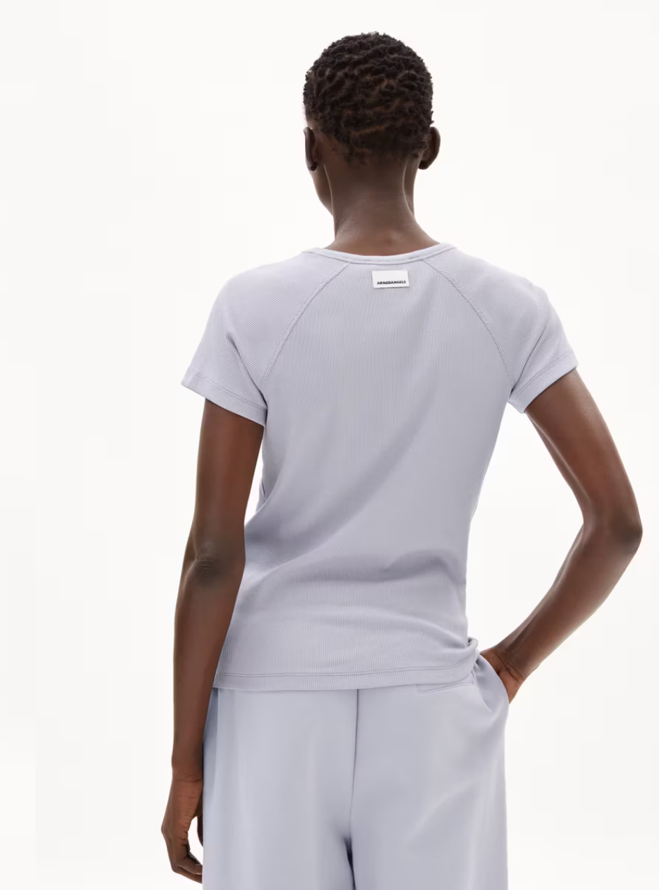 Armedangels - T-Shirt Hanjaa Baumwolle (bio) hellblau