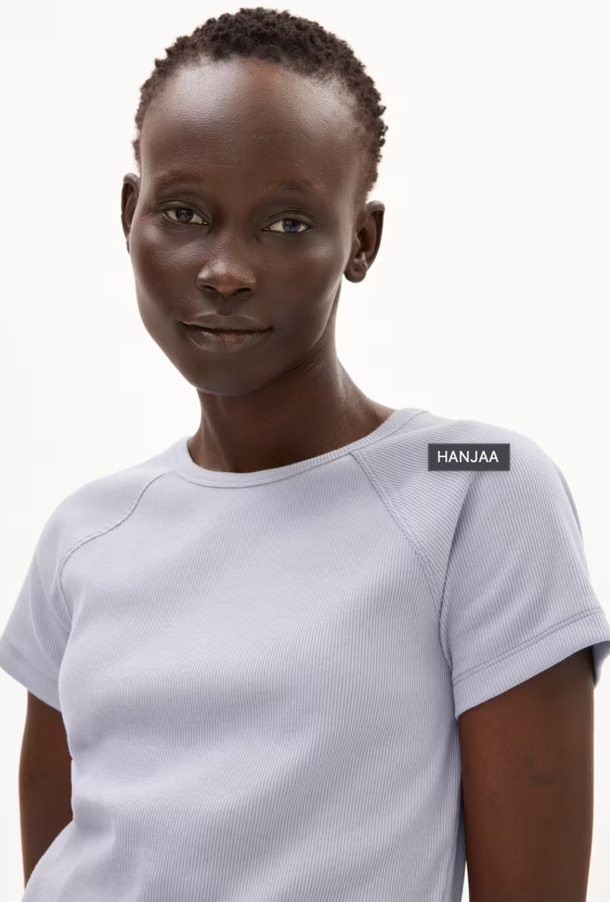 Armedangels - T-Shirt Hanjaa Baumwolle (bio) hellblau