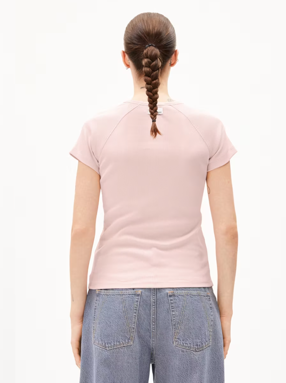 Armedangels - T-Shirt Hanjaa Baumwolle (bio) rosa